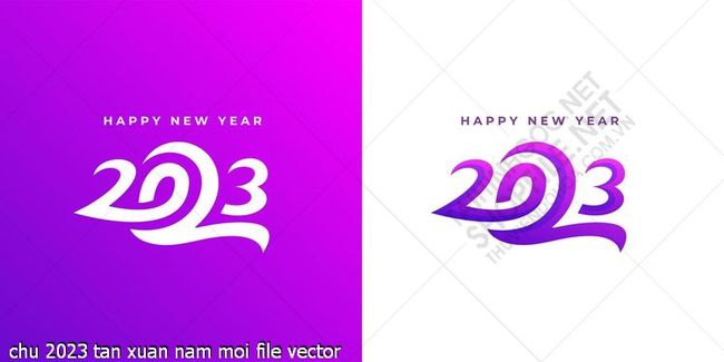 chu 2023 tan xuan nam moi file vector